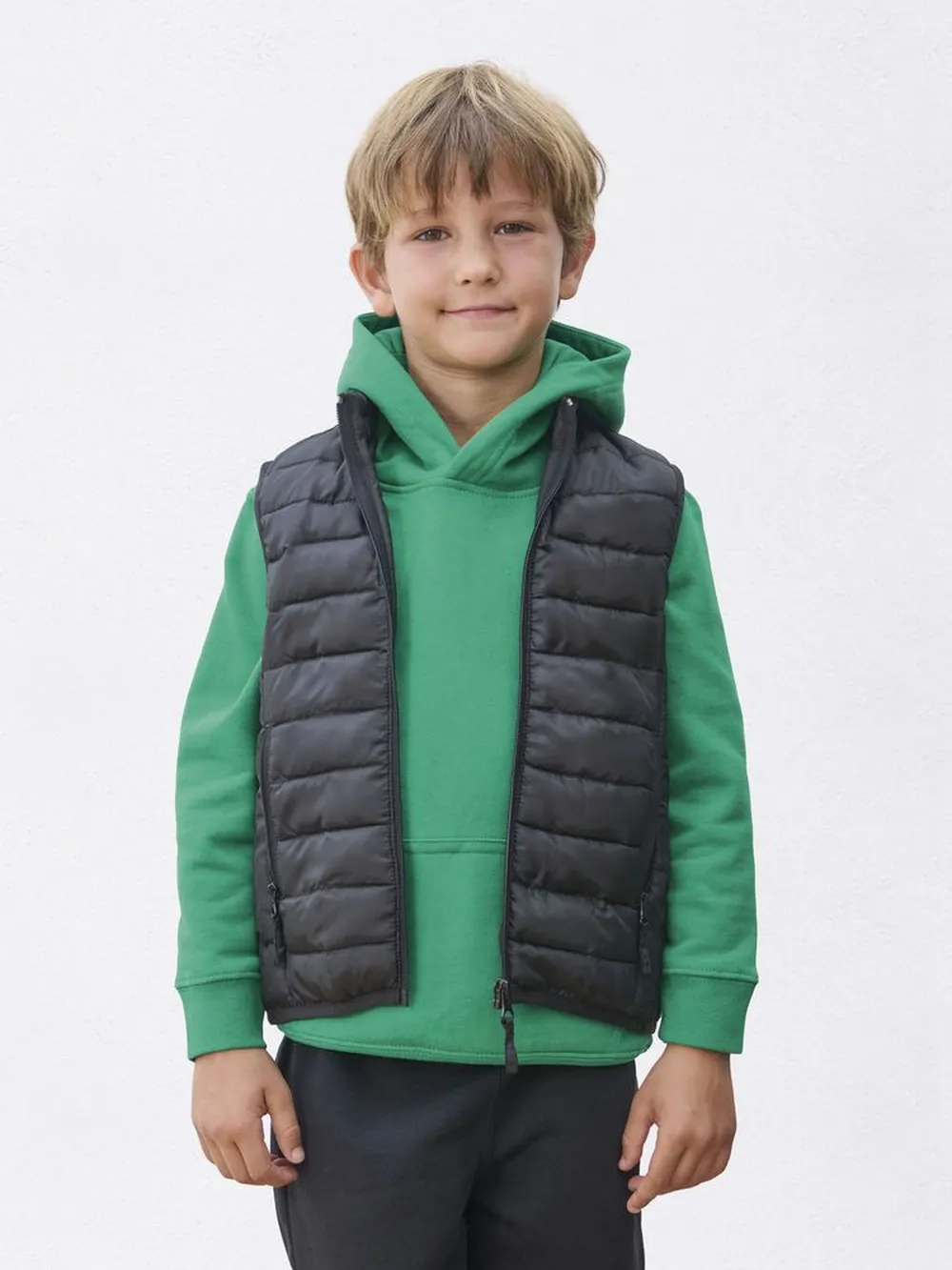 Жилет детский Stream BW Kids, черный, 12 лет заказать онлайн с вашим дизайном на заказ в Москве и области