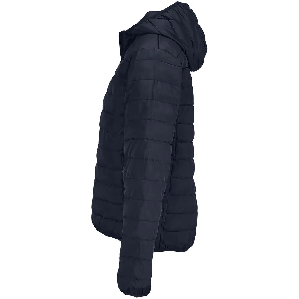 Куртка с капюшоном женская Stream Women, темно-синяя, размер M заказать онлайн с вашим дизайном на заказ в Москве и области