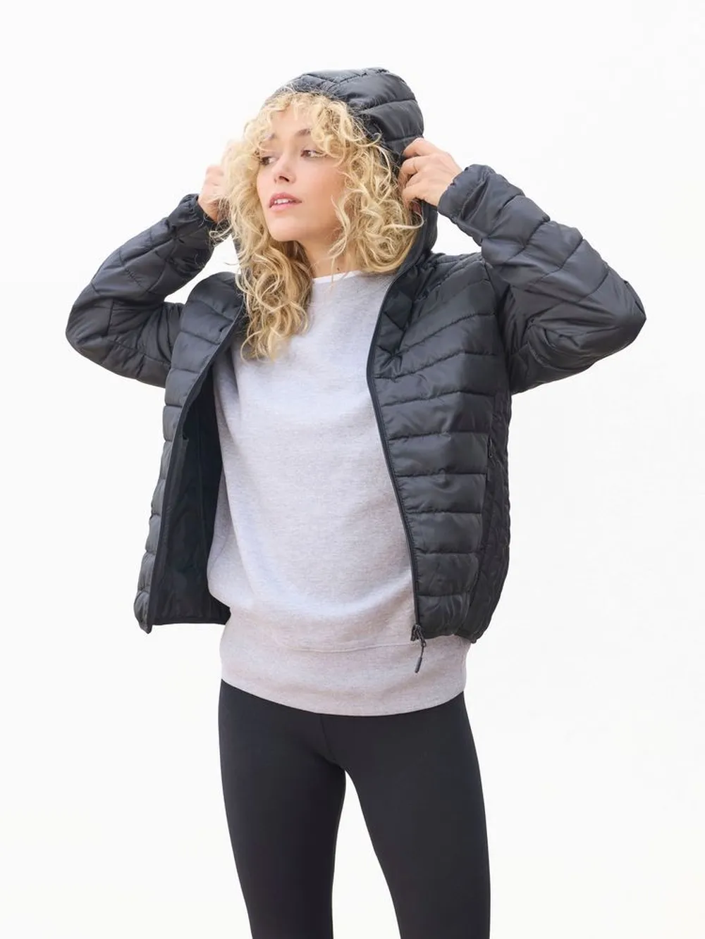 Куртка с капюшоном женская Stream Women, темно-синяя, размер M заказать онлайн с вашим дизайном на заказ в Москве и области