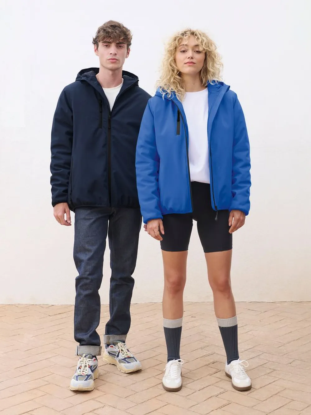 Куртка софтшелл с капюшоном мужская Falcon Men, синяя, размер 4XL заказать онлайн с вашим дизайном на заказ в Москве и области