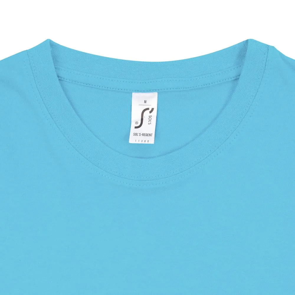 Футболка Regent 150 бирюзовая, размер XL заказать онлайн с вашим дизайном на заказ в Москве и области
