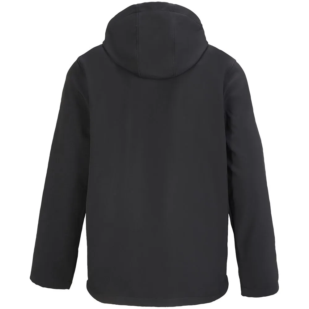 Куртка софтшелл с капюшоном мужская Race Men, черная, размер M заказать онлайн с вашим дизайном на заказ в Москве и области