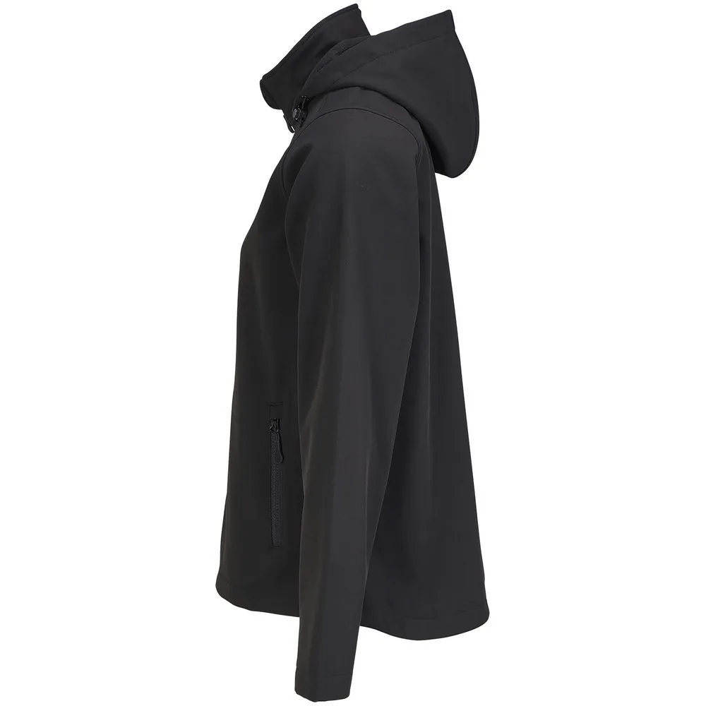 Куртка софтшелл с капюшоном женская Race Women, черная, размер XXL заказать онлайн с вашим дизайном на заказ в Москве и области