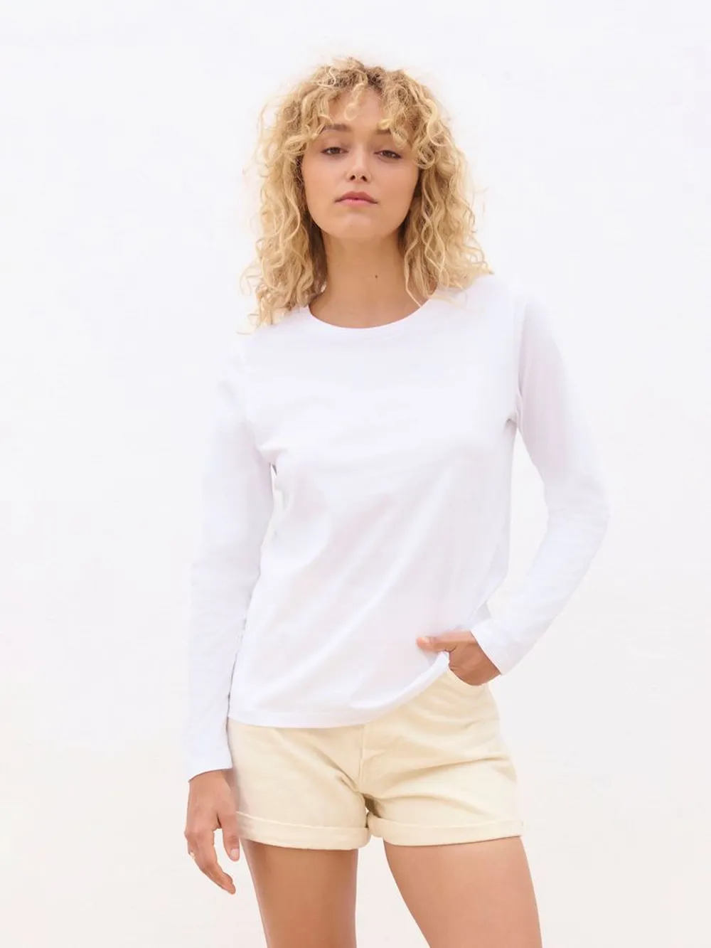 Футболка с длинным рукавом женская Monarch Women, ярко-бирюзовая, размер XS заказать онлайн с вашим дизайном на заказ в Москве и области