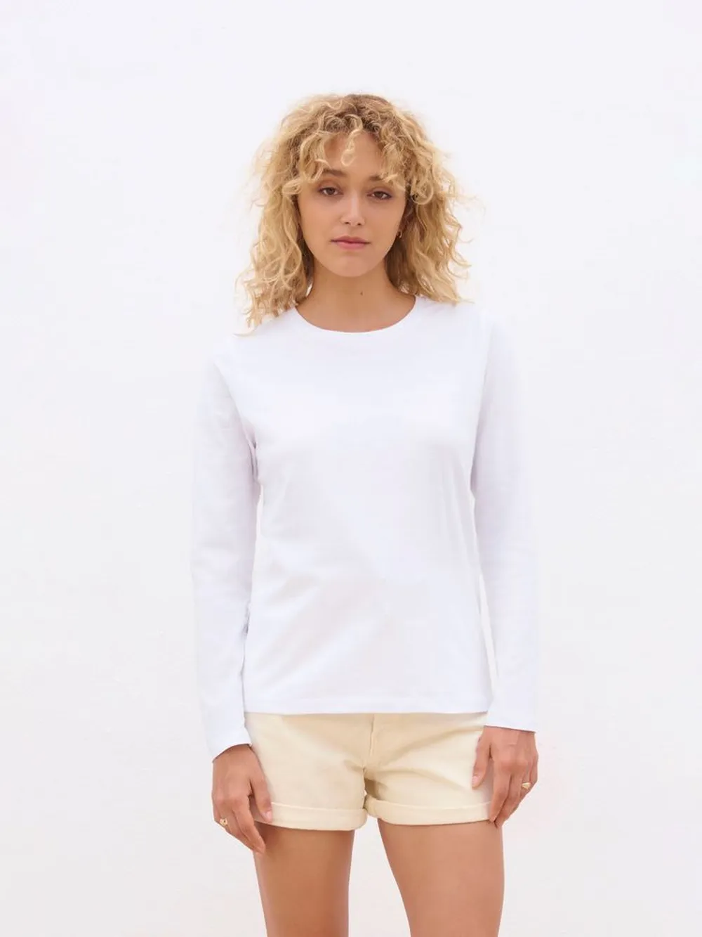 Футболка с длинным рукавом женская Monarch Women, ярко-бирюзовая, размер XS заказать онлайн с вашим дизайном на заказ в Москве и области