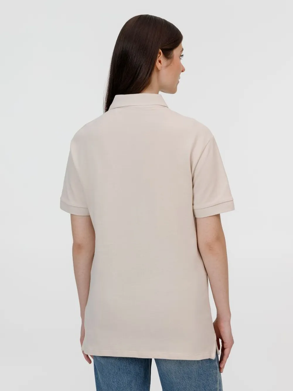 Рубашка поло унисекс Pacific, бежевая (льняная), размер L заказать онлайн с вашим дизайном на заказ в Москве и области