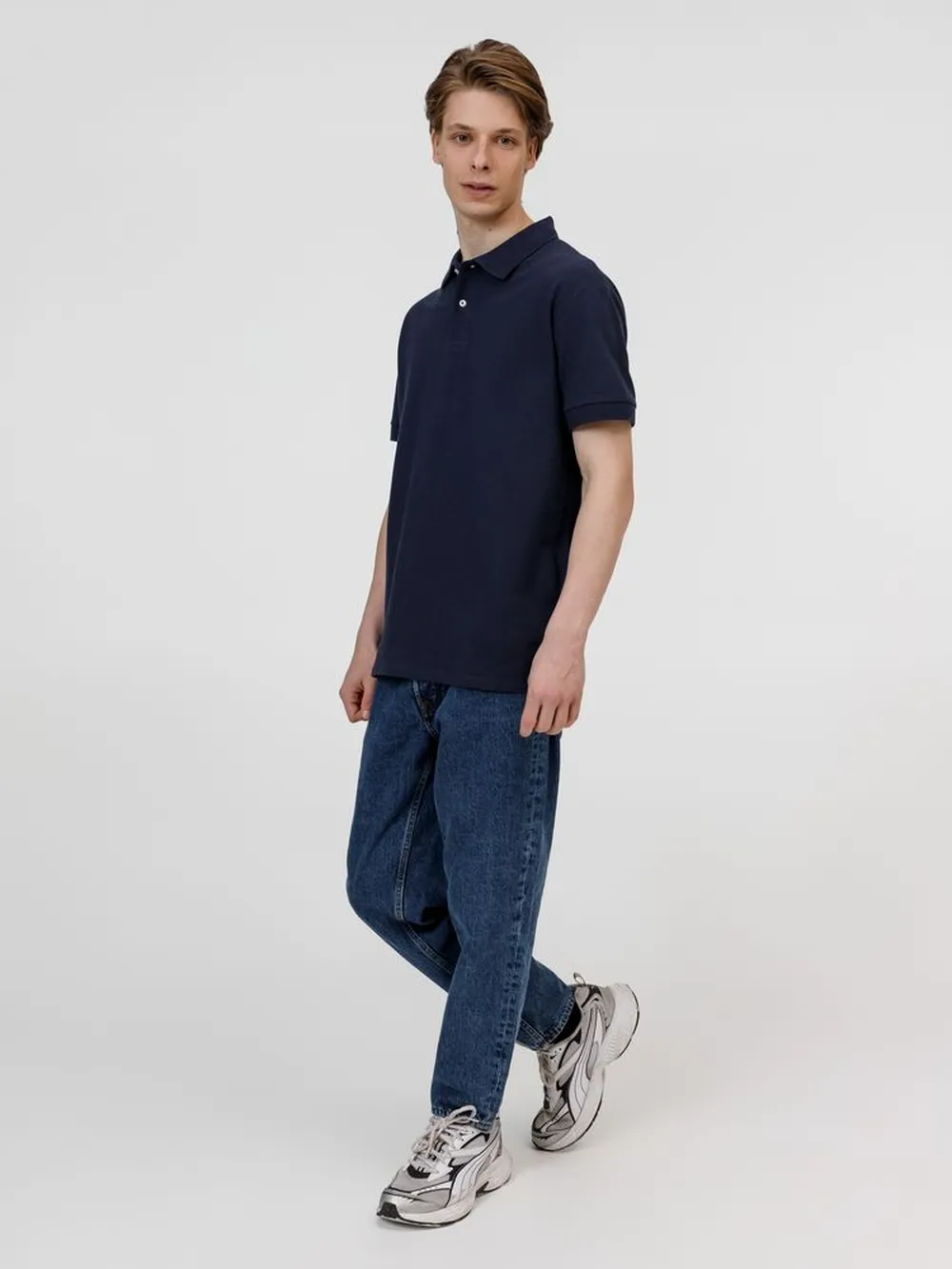 Рубашка поло унисекс Pacific, кобальт (темно-синяя), размер 3XL заказать онлайн с вашим дизайном на заказ в Москве и области