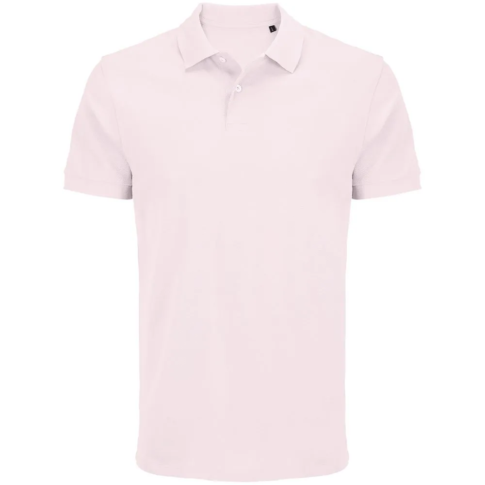 Рубашка поло унисекс Pacific, светло-розовая, размер XL заказать онлайн с вашим дизайном на заказ в Москве и области