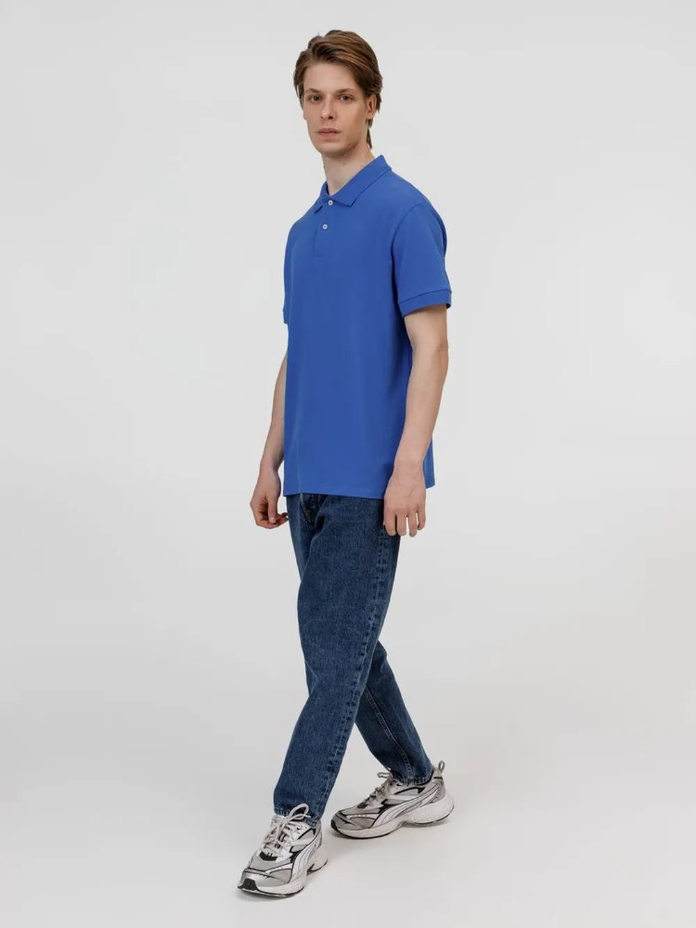 Рубашка поло унисекс Pacific, ярко-синяя (royal), размер 3XL заказать онлайн с вашим дизайном на заказ в Москве и области