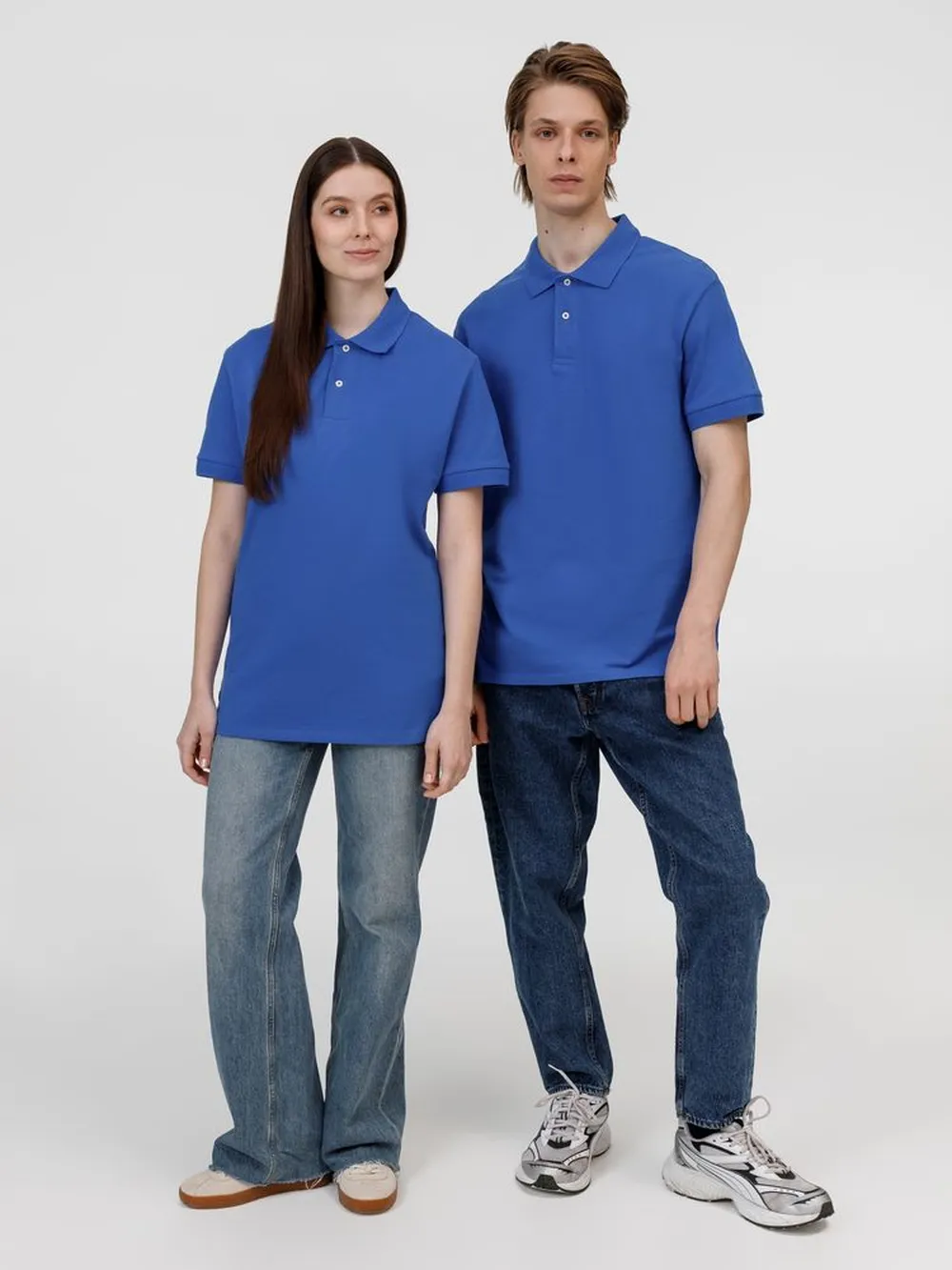 Рубашка поло унисекс Pacific, ярко-синяя (royal), размер 4XL заказать онлайн с вашим дизайном на заказ в Москве и области