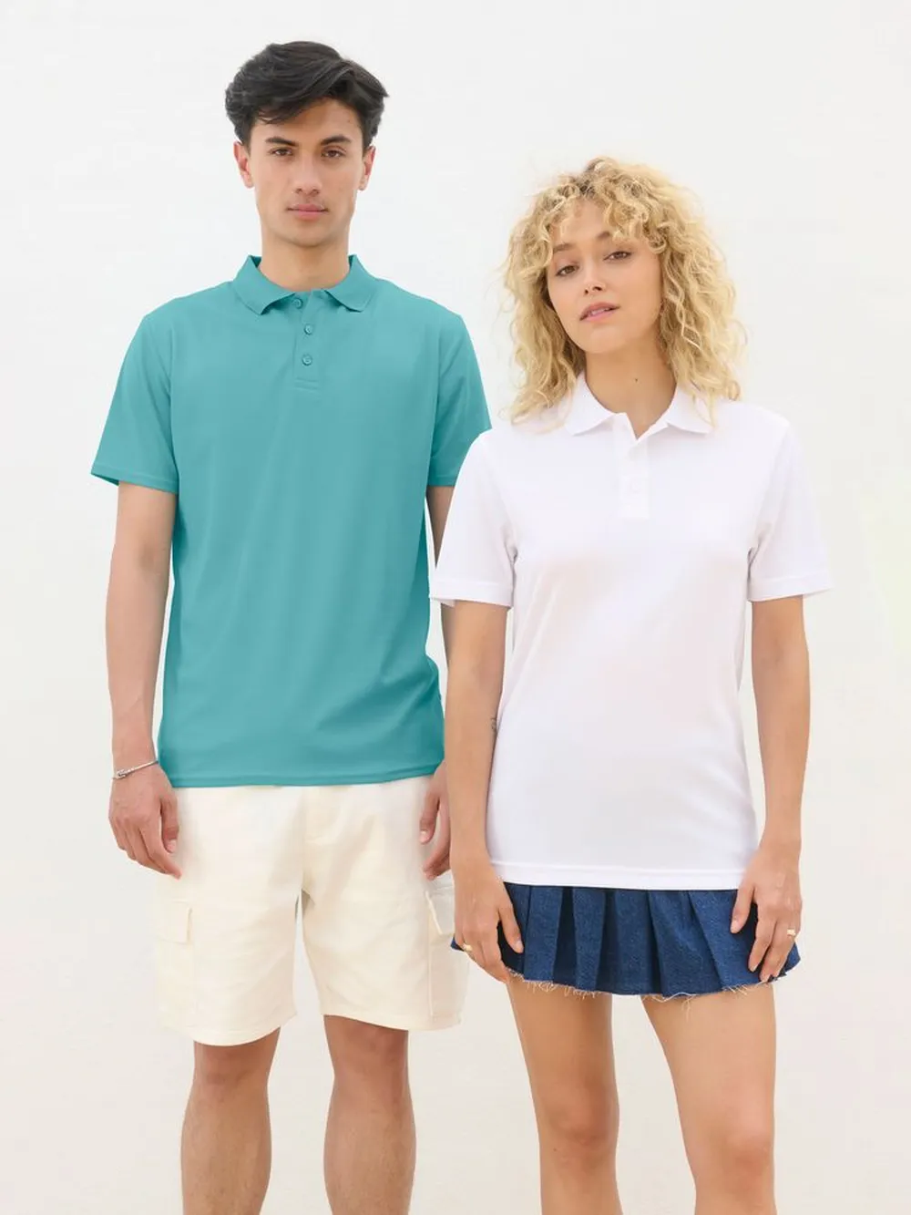 Рубашка поло унисекс Pitcher, голубая (морская волна), размер M заказать онлайн с вашим дизайном на заказ в Москве и области