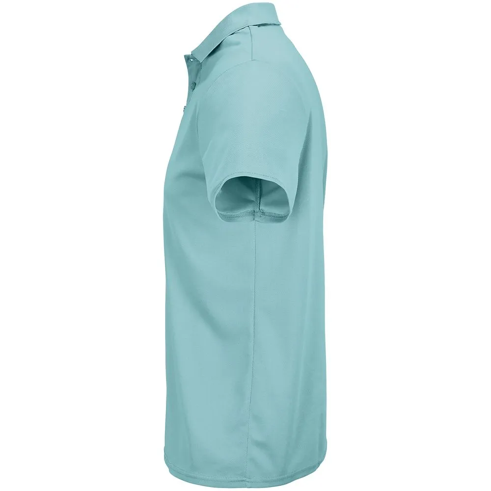 Рубашка поло унисекс Pitcher, голубая (морская волна), размер M заказать онлайн с вашим дизайном на заказ в Москве и области