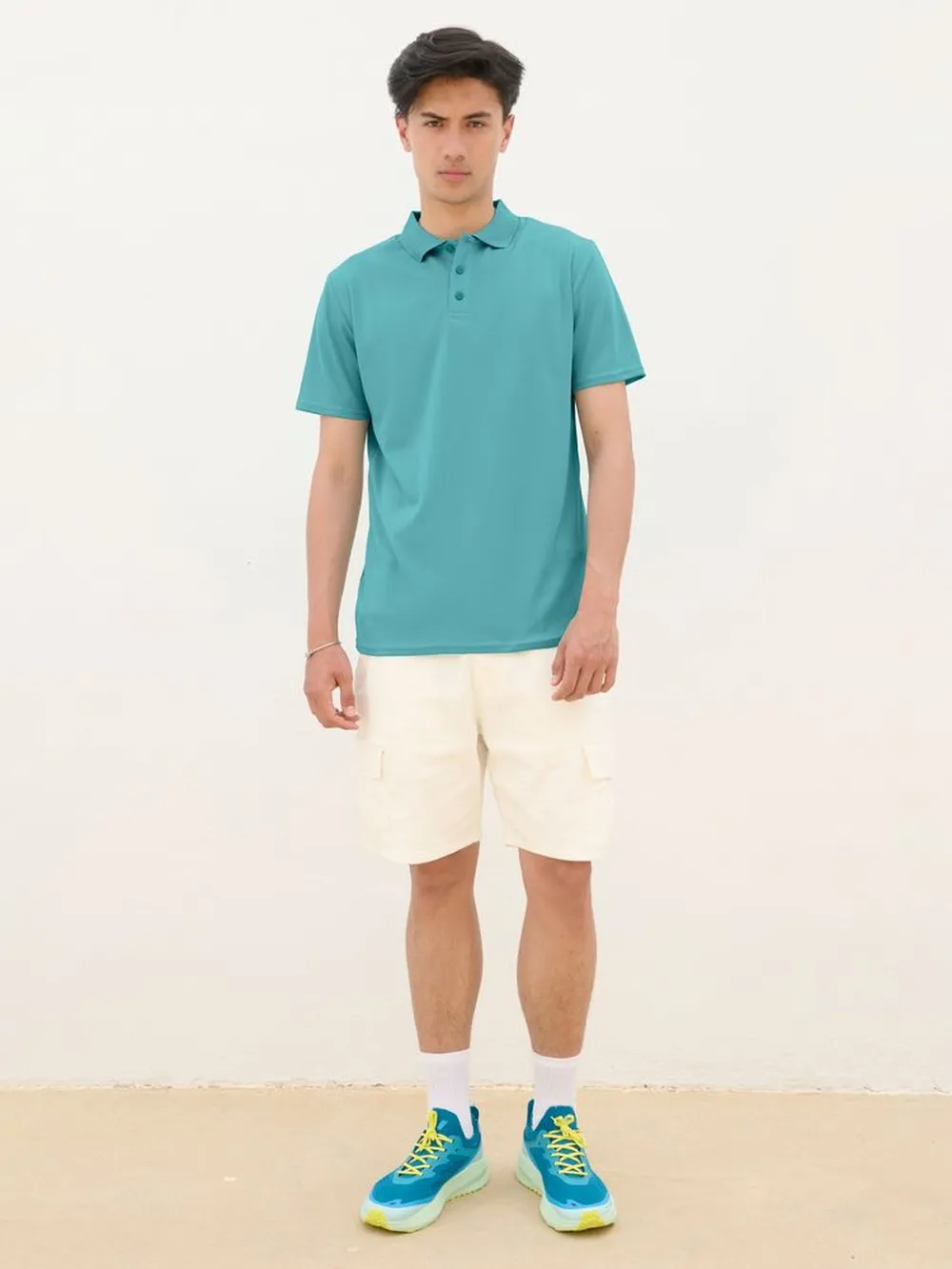 Рубашка поло унисекс Pitcher, голубая (морская волна), размер M заказать онлайн с вашим дизайном на заказ в Москве и области