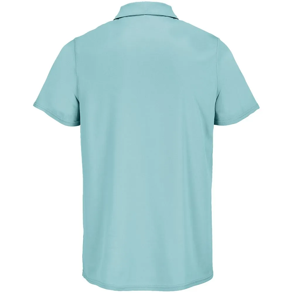 Рубашка поло унисекс Pitcher, голубая (морская волна), размер M заказать онлайн с вашим дизайном на заказ в Москве и области