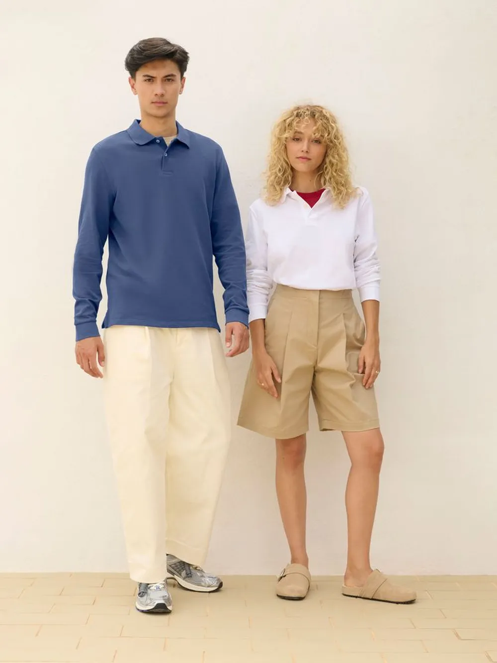 Рубашка поло унисекс с длинным рукавом Pacific LSL, красная, размер XL заказать онлайн с вашим дизайном на заказ в Москве и области