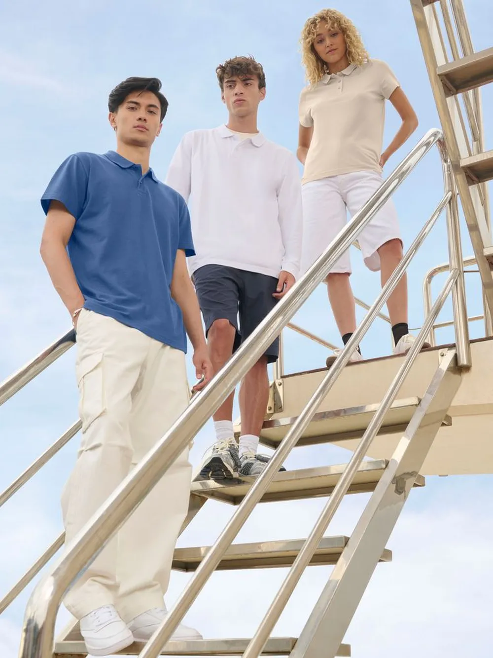 Рубашка поло женская Pacific Women, синяя (джинс), размер S заказать онлайн с вашим дизайном на заказ в Москве и области