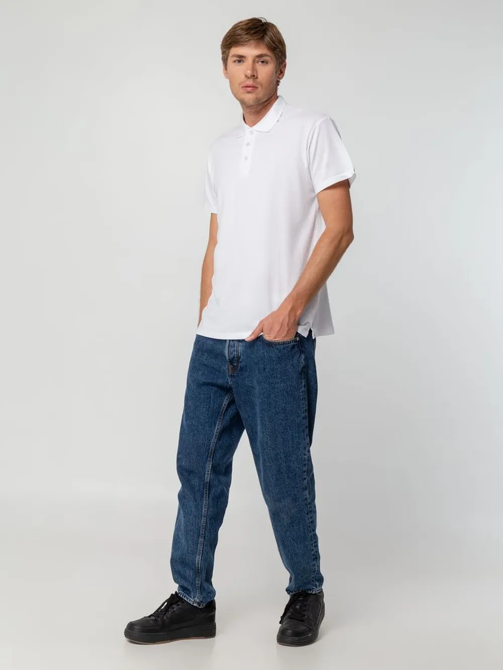 Рубашка поло мужская Spring 210 желтая, размер XL заказать онлайн с вашим дизайном на заказ в Москве и области