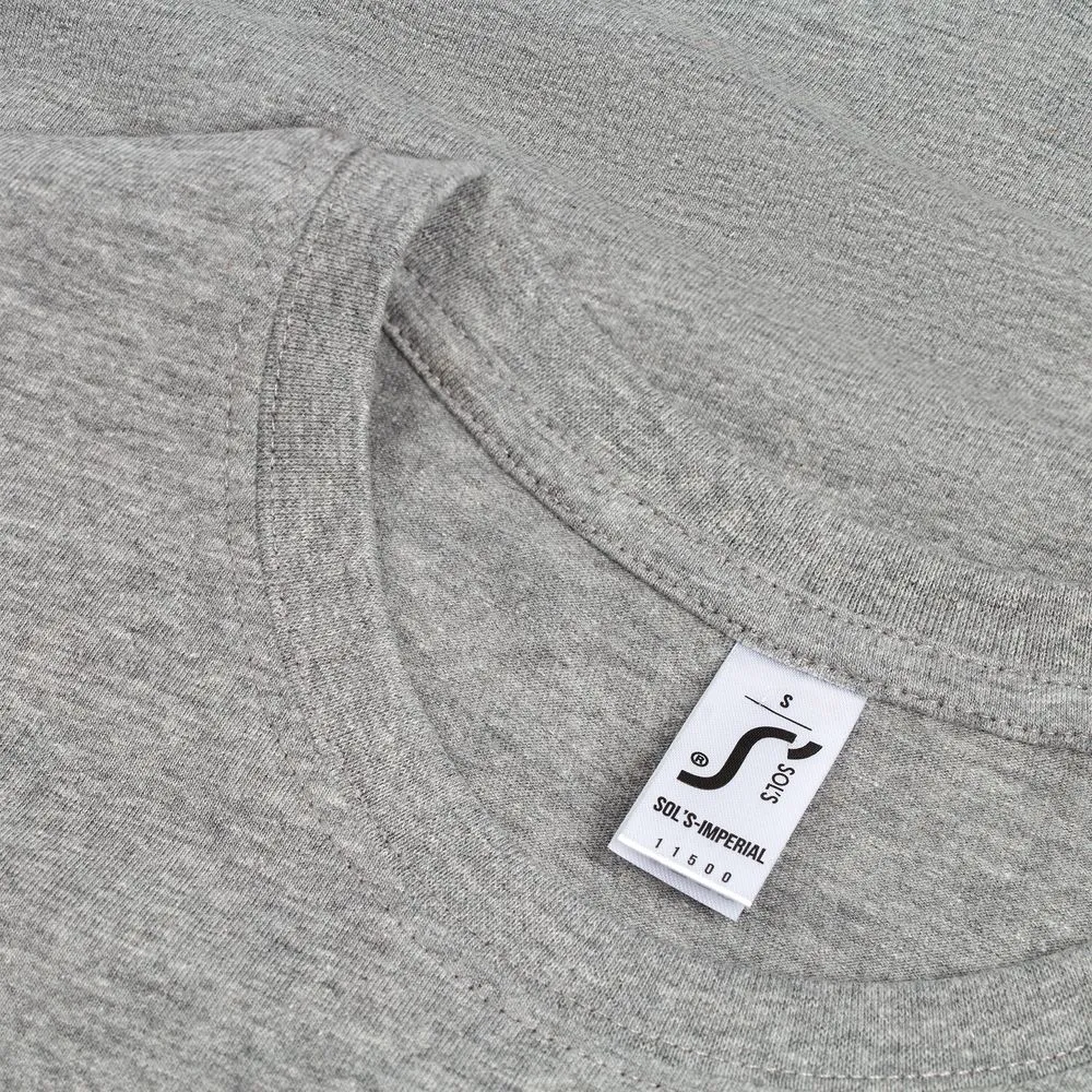 Футболка Imperial 190 серый меланж, размер XL заказать онлайн с вашим дизайном на заказ в Москве и области