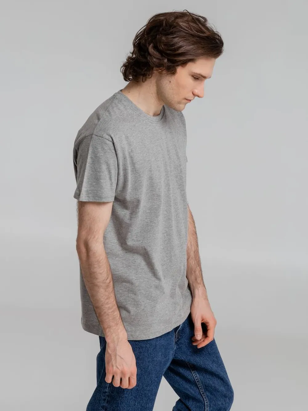 Футболка Imperial 190 серый меланж, размер XL заказать онлайн с вашим дизайном на заказ в Москве и области