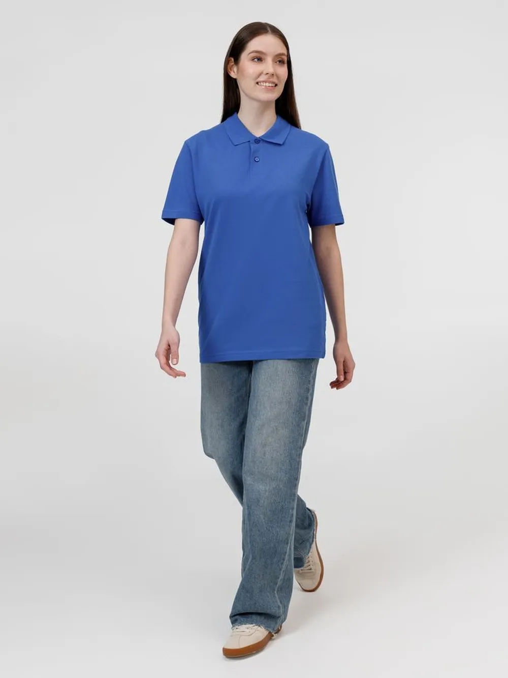 Рубашка поло унисекс Pulse, ярко-синяя (royal), размер M заказать онлайн с вашим дизайном на заказ в Москве и области