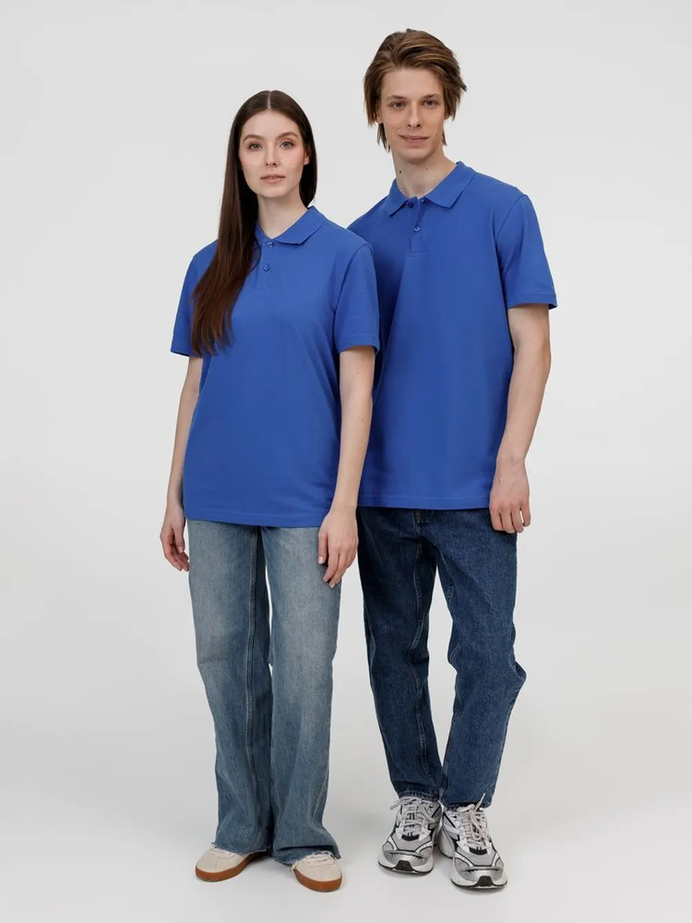 Рубашка поло унисекс Pulse, ярко-синяя (royal), размер M заказать онлайн с вашим дизайном на заказ в Москве и области