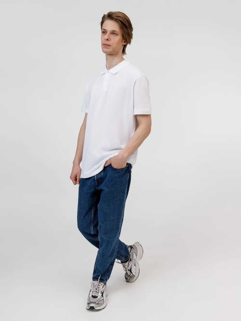 Рубашка поло унисекс Pulse, белая, размер L заказать онлайн с вашим дизайном на заказ в Москве и области