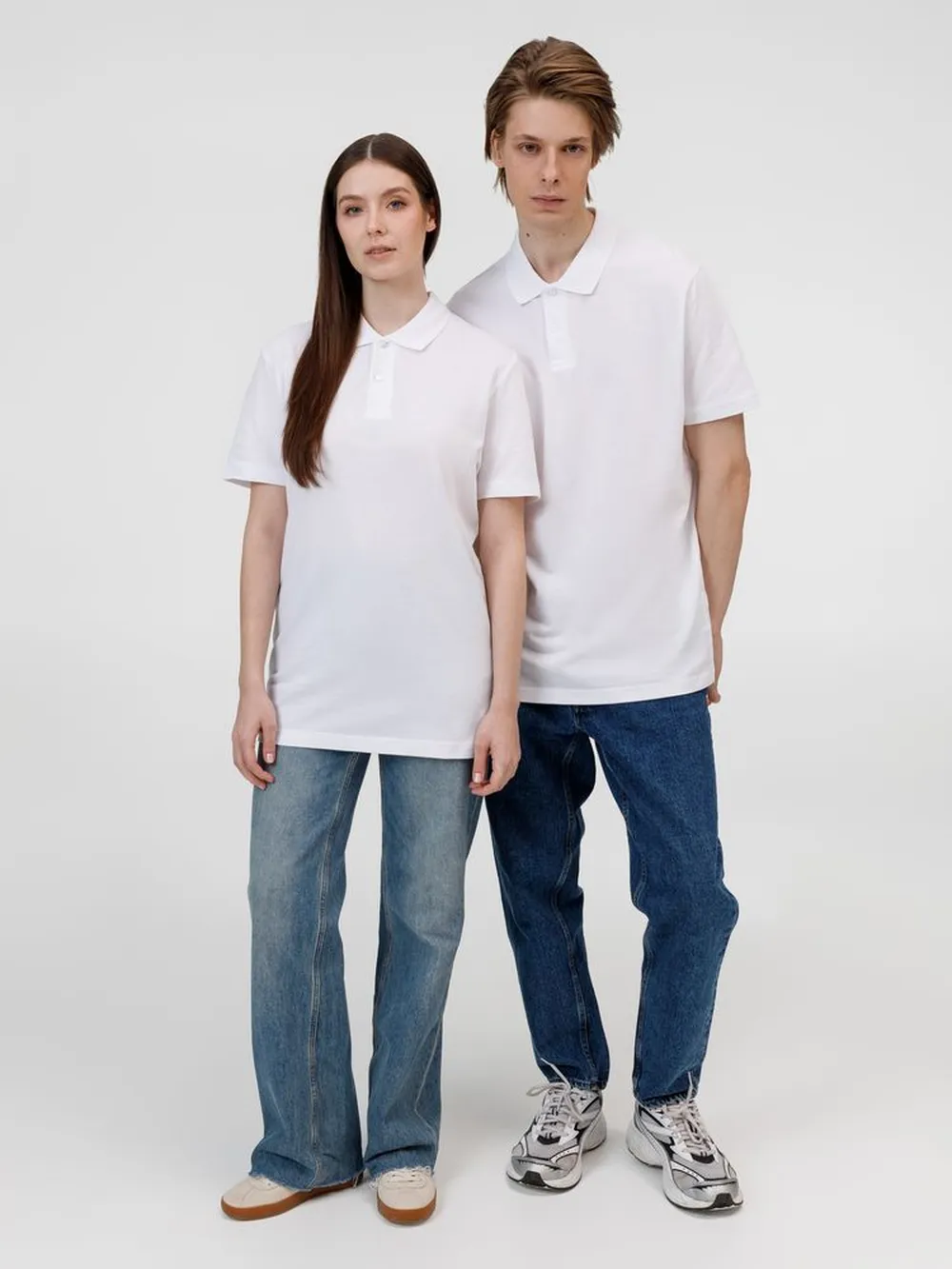 Рубашка поло унисекс Pulse, белая, размер XL заказать онлайн с вашим дизайном на заказ в Москве и области