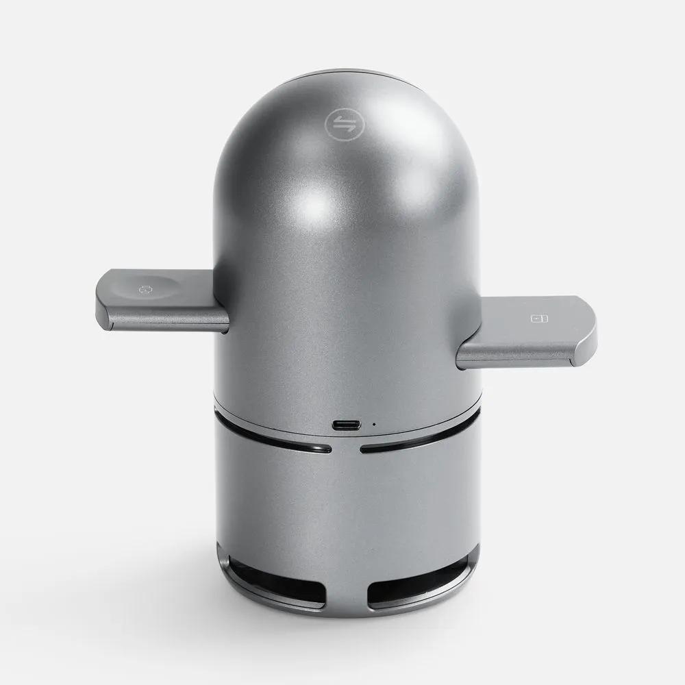 Bluetooth-колонка с беспроводной зарядкой Droid, серая заказать онлайн с вашим дизайном на заказ в Москве и области