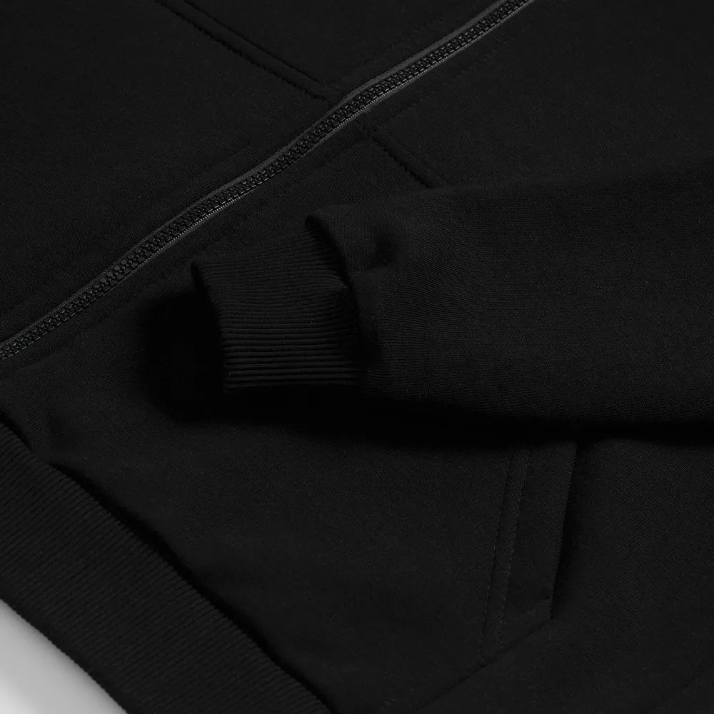 Толстовка унисекс оверсайз на молнии Zippy Terry, черная, размер XL/XXL заказать онлайн с вашим дизайном на заказ в Москве и области