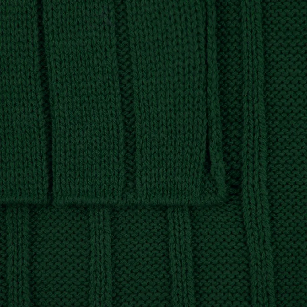 Плед Tressa, темно-зеленый заказать онлайн с вашим дизайном на заказ в Москве и области