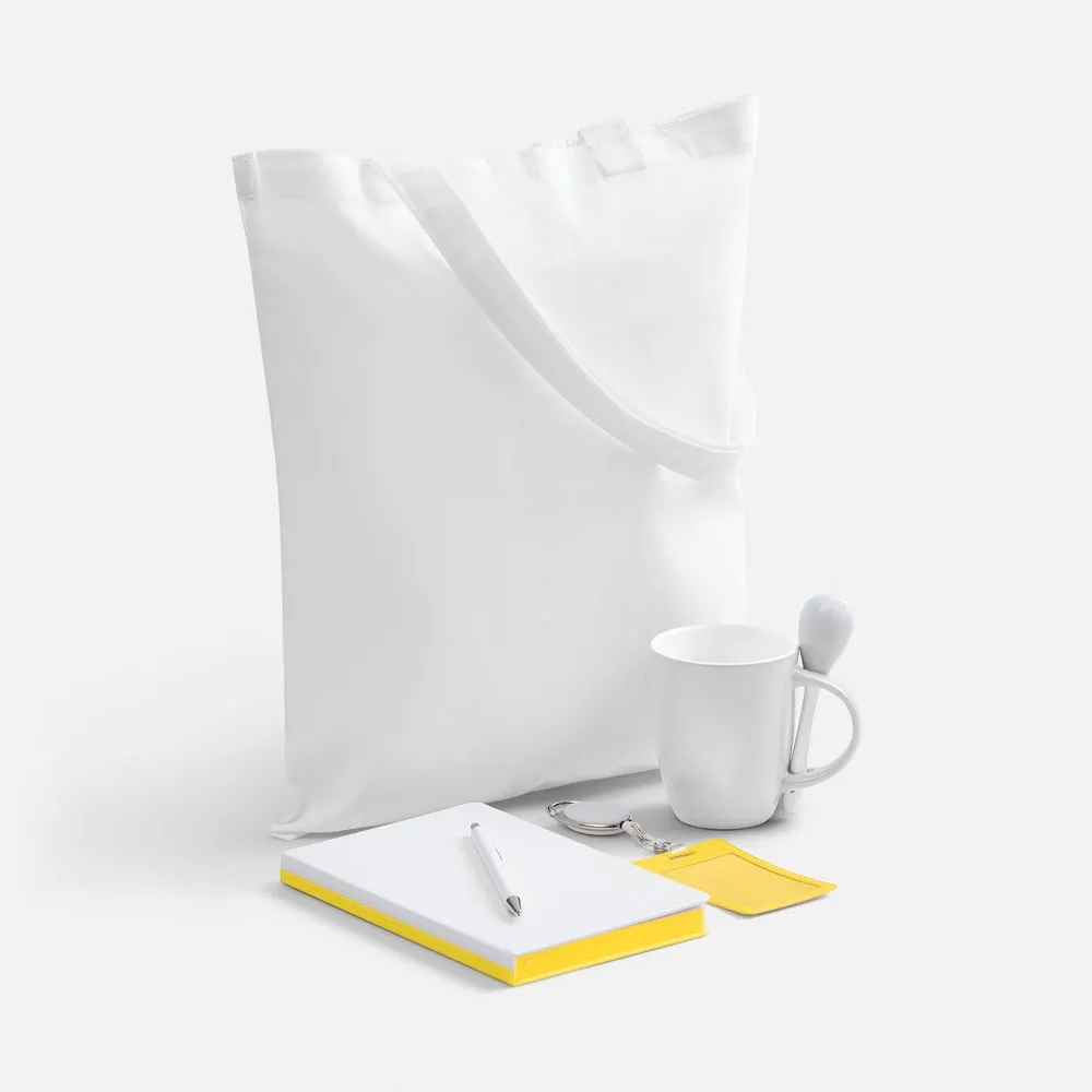 Набор Welcome Pack, желтый с белым заказать онлайн с вашим дизайном на заказ в Москве и области
