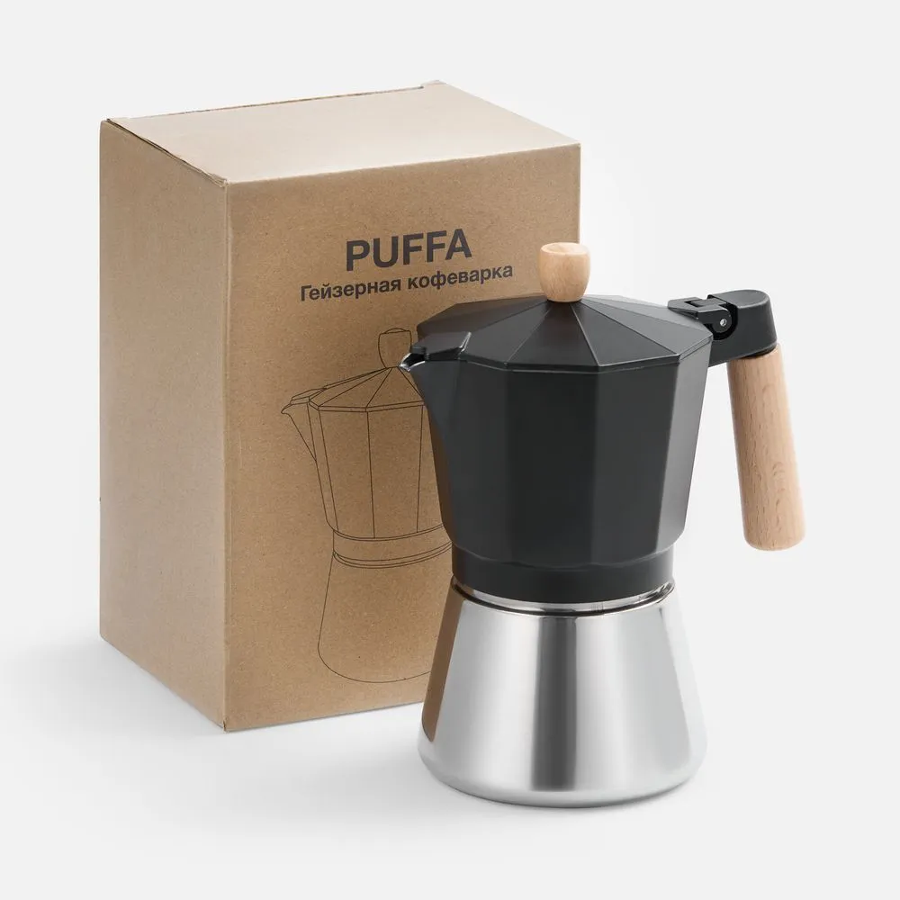 Гейзерная кофеварка Puffa заказать онлайн с вашим дизайном на заказ в Москве и области