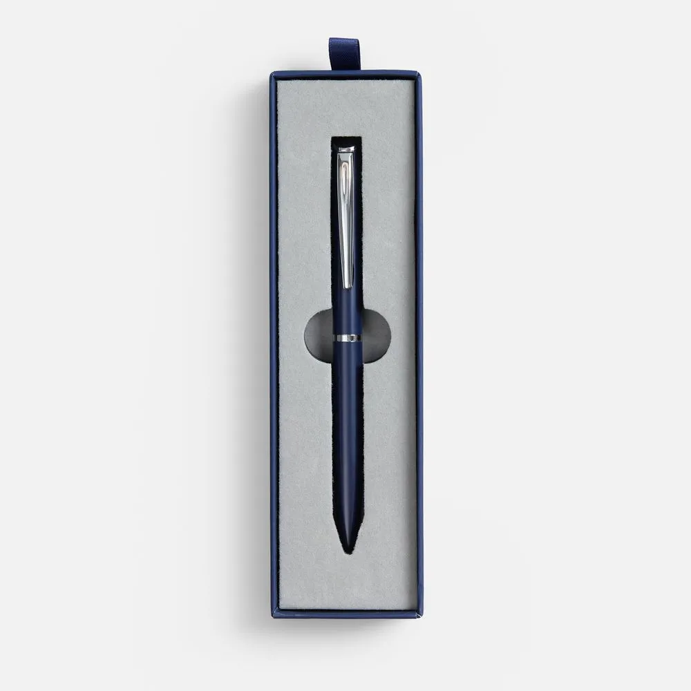 Ручка шариковая Ringa в футляре, синяя заказать онлайн с вашим дизайном на заказ в Москве и области
