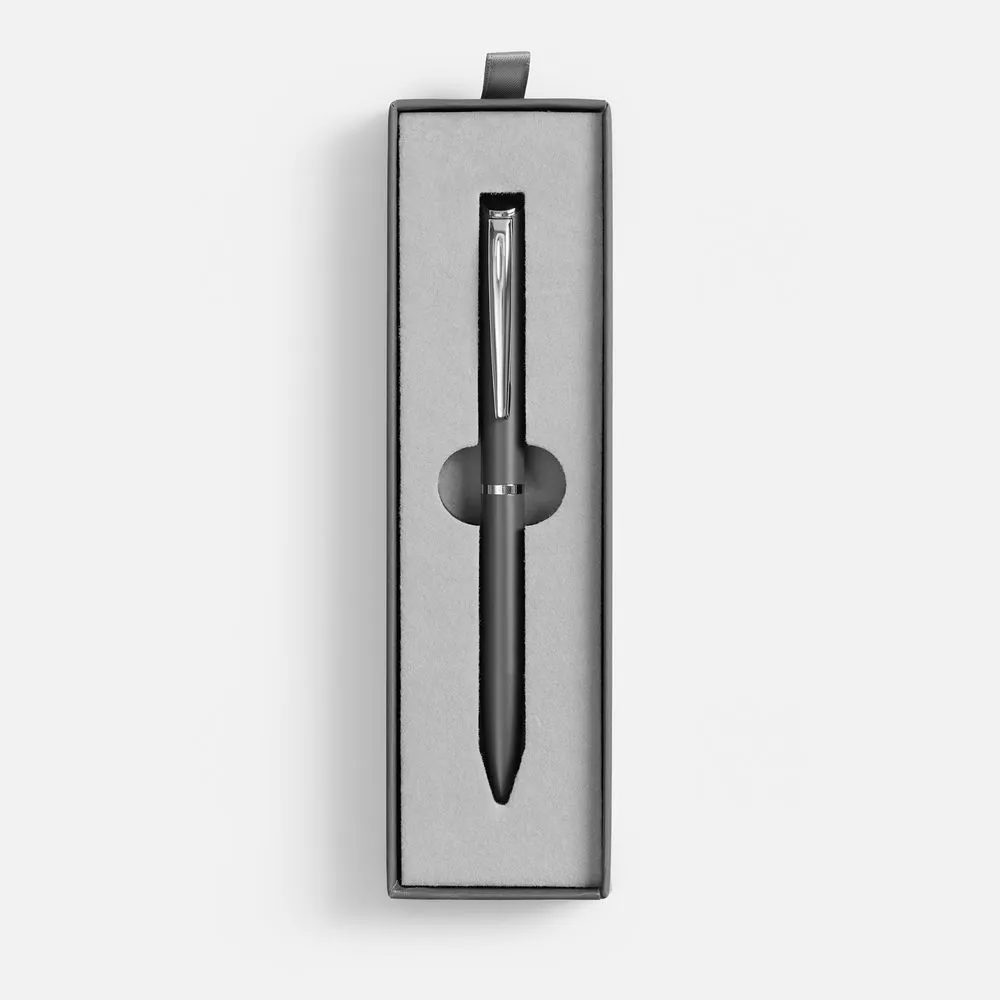Ручка шариковая Ringa в футляре, серая заказать онлайн с вашим дизайном на заказ в Москве и области