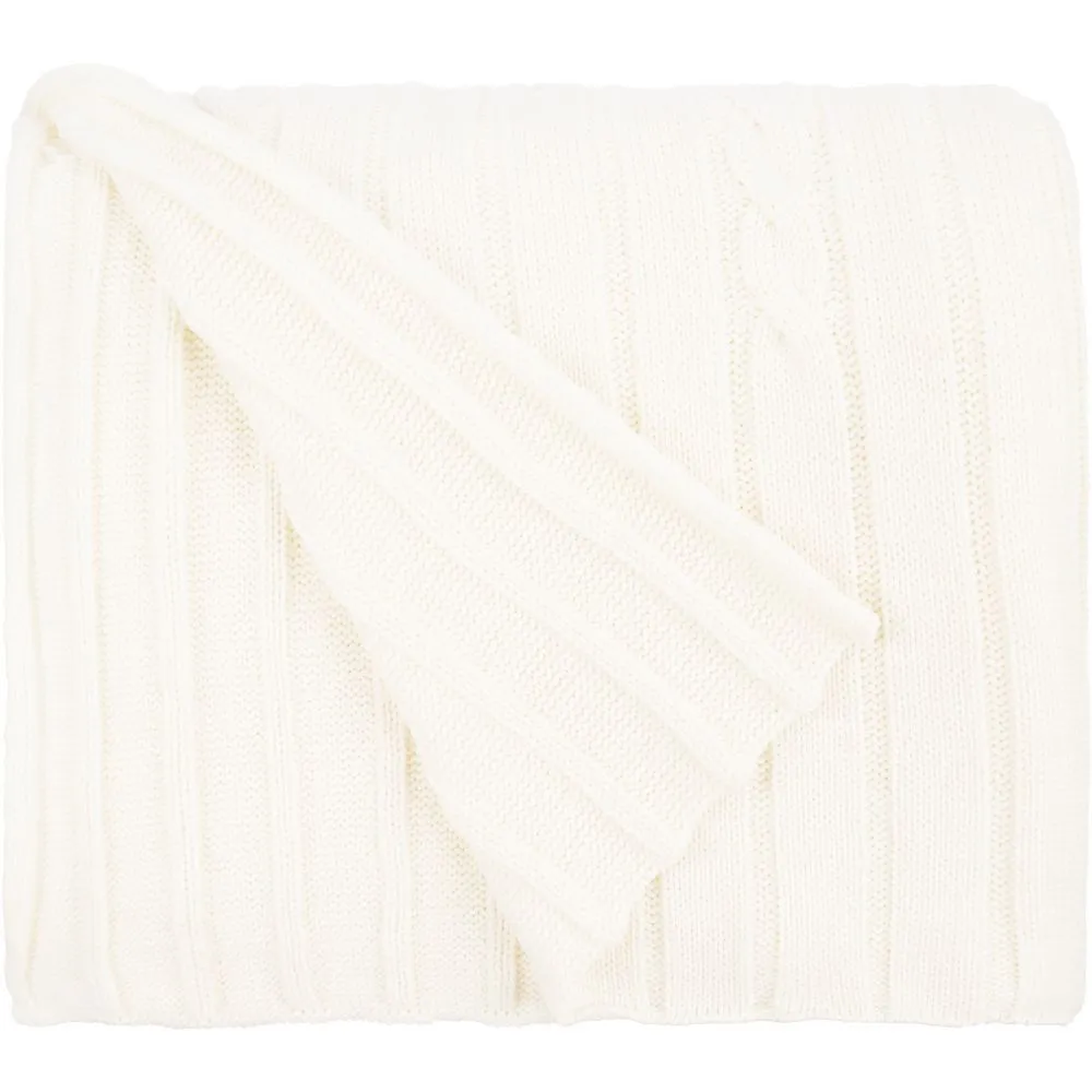 Плед Tressa, белый (молочный) заказать онлайн с вашим дизайном на заказ в Москве и области