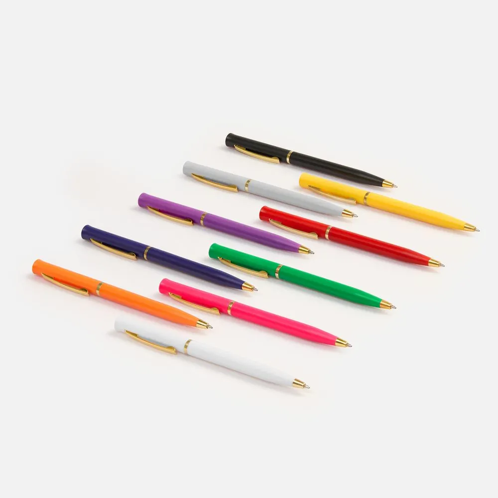 Ручка шариковая Euro Gold, белая заказать онлайн с вашим дизайном на заказ в Москве и области