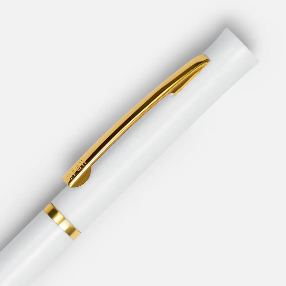 Ручка шариковая Euro Gold, белая заказать онлайн с вашим дизайном на заказ в Москве и области