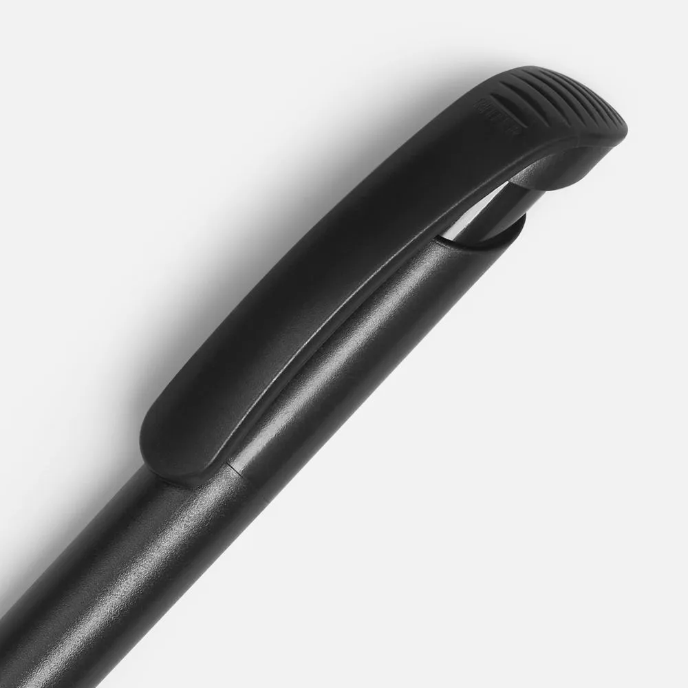 Ручка шариковая Clear Solid, черная заказать онлайн с вашим дизайном на заказ в Москве и области