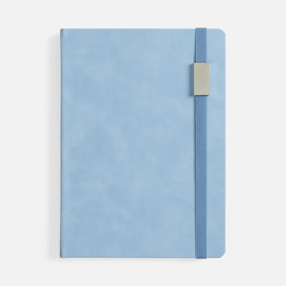 Ежедневник Urban Metal, недатированный, голубой заказать онлайн с вашим дизайном на заказ в Москве и области