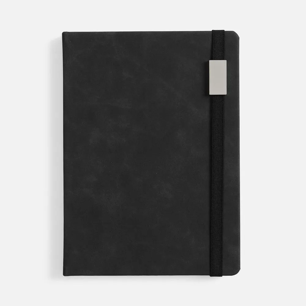 Ежедневник Urban Metal, недатированный, черный заказать онлайн с вашим дизайном на заказ в Москве и области