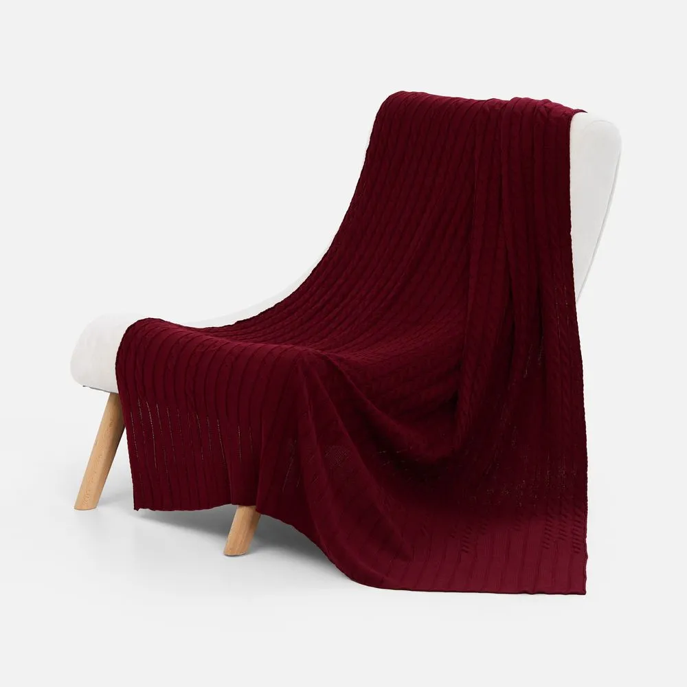 Плед Tressa, темно-красный заказать онлайн с вашим дизайном на заказ в Москве и области