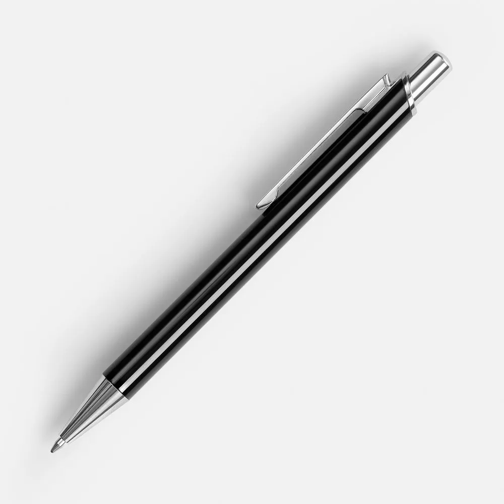 Ручка шариковая Arvent Glossy, черная заказать онлайн с вашим дизайном на заказ в Москве и области