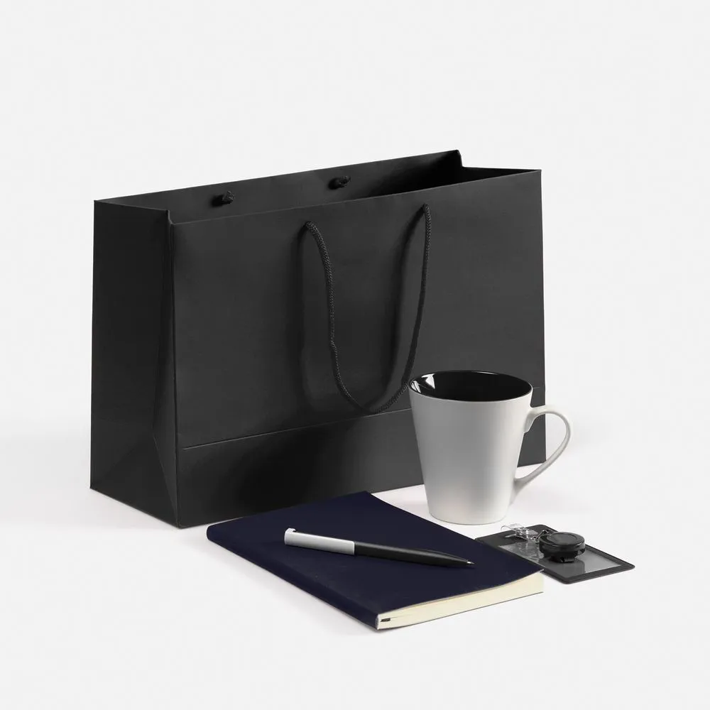 Набор Flat White, черный заказать онлайн с вашим дизайном на заказ в Москве и области