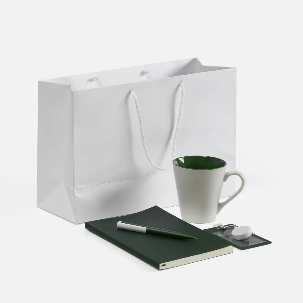 Набор Flat White, зеленый заказать онлайн с вашим дизайном на заказ в Москве и области