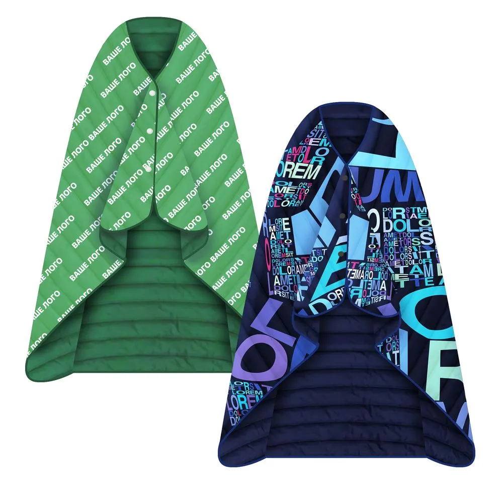 Плед-пончо Blanket Print на заказ заказать онлайн с вашим дизайном на заказ в Москве и области