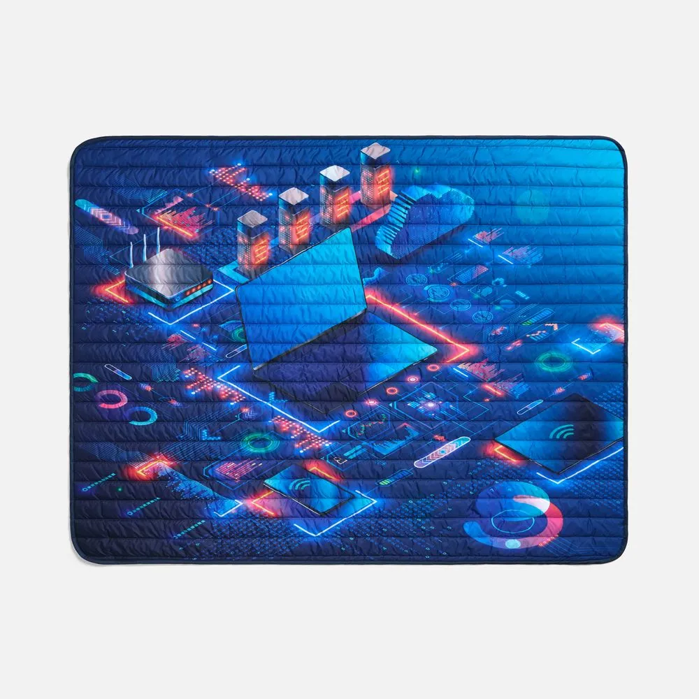 Плед Mosaic с печатью на заказ заказать онлайн с вашим дизайном на заказ в Москве и области