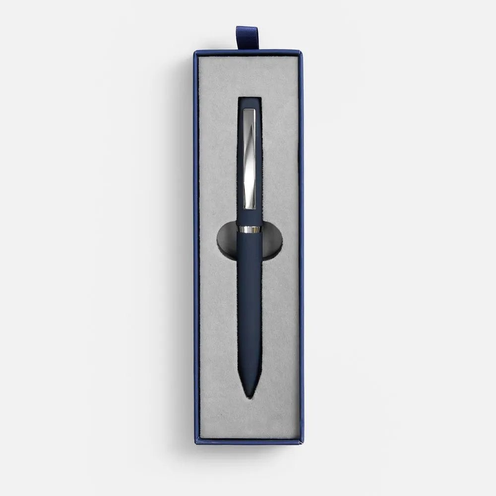 Ручка шариковая Bolt Soft Touch в футляре, синяя заказать онлайн с вашим дизайном на заказ в Москве и области