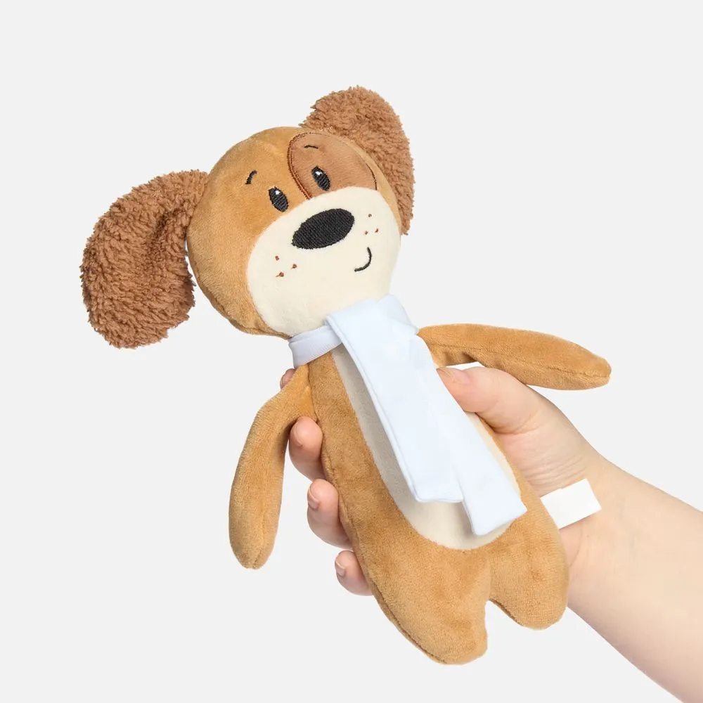 Мягкая игрушка Beastie Toys, собачка с белым шарфом заказать онлайн с вашим дизайном на заказ в Москве и области