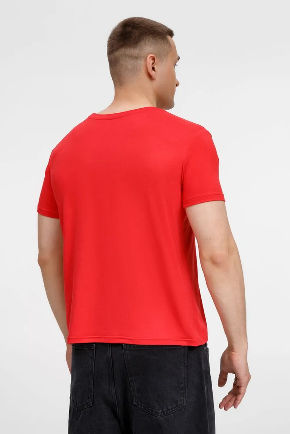 Футболка унисекс Senti, красная, размер XXL заказать онлайн с вашим дизайном на заказ в Москве и области