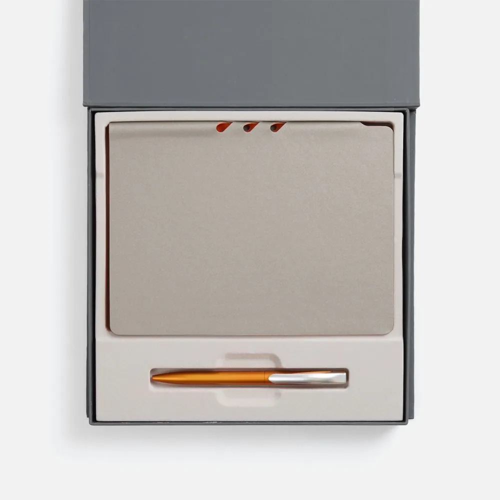 Набор Flexpen Grey, оранжевый заказать онлайн с вашим дизайном на заказ в Москве и области